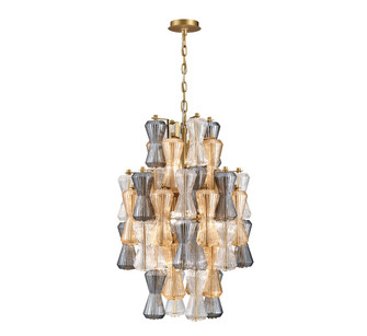 Veneto Eight Light Chandelier in Aged Brass (541|12200-022)