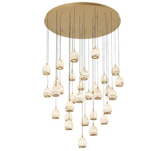 Lucidata LED Chandelier in Painted Antique Brass (541|12139-030)