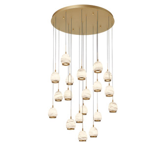 Lucidata LED Chandelier in Painted Antique Brass (541|12138-030)