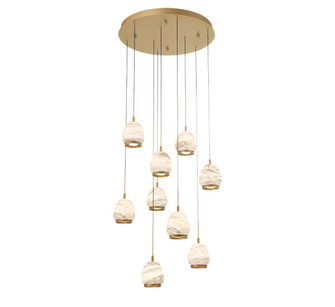 Lucidata LED Chandelier in Painted Antique Brass (541|12137-030)