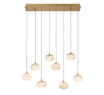 Calcolo LED Chandelier in Painted Antique Brass (541|12124-030)