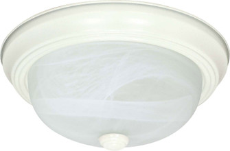 Flush Mounts Textured White Three Light Flush Mount in Textured White (72|60-223)