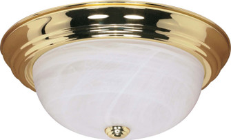 Flush Mounts Polished Brass Three Light Flush Mount in Polished Brass (72|60-215)