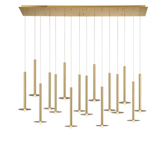 Piatto LED Chandelier in Plated Brushed Gold (541|12108-07)