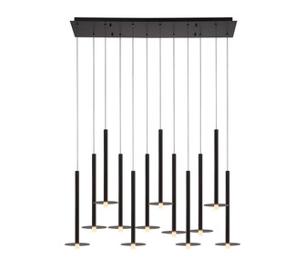 Piatto LED Chandelier in Matte Black (541|12107-02)
