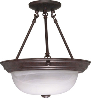 Two Light Semi Flush Mount in Old Bronze (72|60-209)