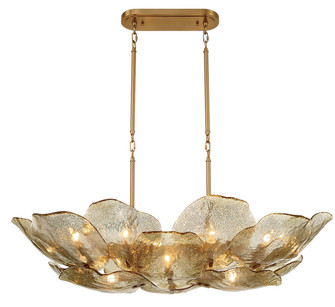 Corato 14 Light Island Chandelier in Brushed Brass (541|12056-037)
