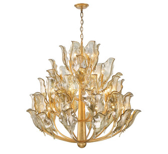 Brindisi 32 Light Chandelier in Gold Leaf (541|12050-028)