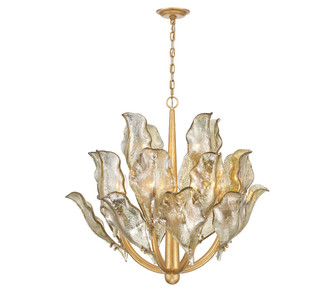 Brindisi 12 Light Chandelier in Gold Leaf (541|12048-028)