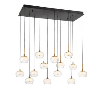 Manarola LED Chandelier in Matte Black (541|10218-02)