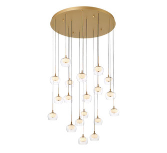 Manarola LED Chandelier in Painted Antique Brass (541|10214-030)