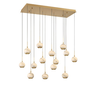 Baveno LED Chandelier in Painted Antique Brass (541|10209-030)