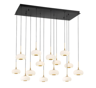 Adelfia LED Chandelier in Matte Black (541|10200-02)