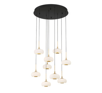 Adelfia LED Chandelier in Matte Black (541|10195-02)