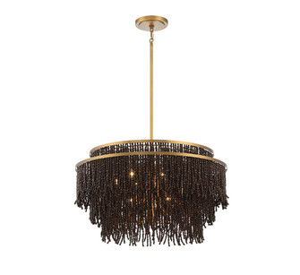 Molfetta Nine Light Chandelier in Antique Brass (541|10182-026)