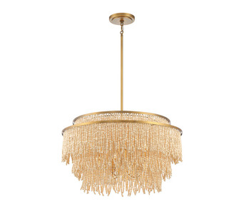 Molfetta Nine Light Chandelier in Antique Brass (541|10182-025)
