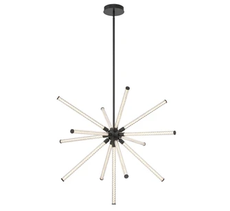 Volterra LED Chandelier in Matte Black (541|10154-02)