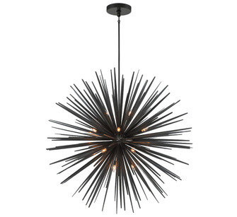 Trapani 18 Light Chandelier in Metallic Black (541|10130-06)
