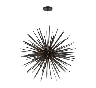 Trapani 14 Light Chandelier in Metallic Black (541|10129-06)