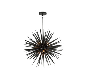 Trapani Seven Light Chandelier in Metallic Black (541|10128-06)