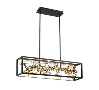 Terlizzi LED Chandelier in Matte Black with Gold Accent (541|10107-02)