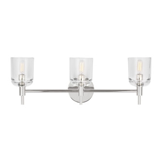 Hartley Three Light Vanity in Polished Nickel (454|TFV1003PN)