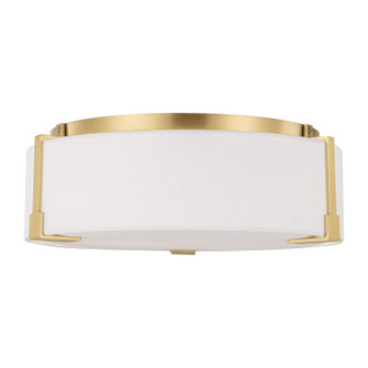 Bergen Two Light Flush Mount in Burnished Brass (454|TFF1002BBS)