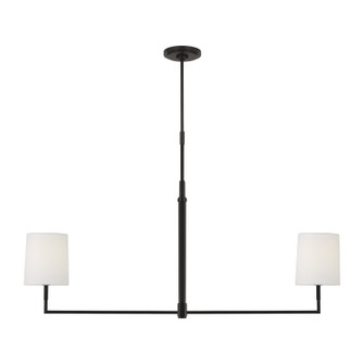 Danica Two Light Linear Chandelier in Aged Iron (454|TC1212AI)