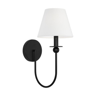 Elsay One Light Wall Sconce in Midnight Black (454|DJW1111MBK)