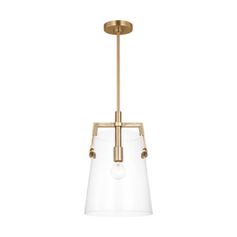 Crofton One Light Pendant in Satin Brass (454|DJP1271SB)