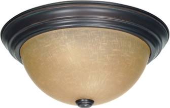 Two Light Flush Mount in Mahogany Bronze / Champagne (72|60-1256)