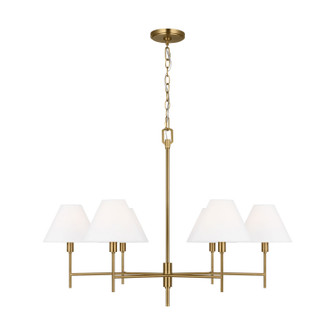 Ridgewood Six Light Chandelier in Burnished Brass (454|CC1776BBS)
