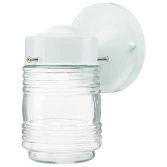 One Light Wall Lantern in White (72|60-112)