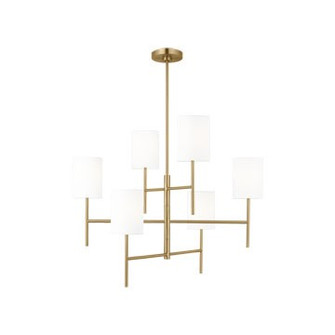 Key Six Light Chandelier in Burnished Brass (454|BC1006BBS)
