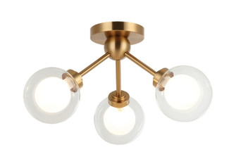 Solaris LED Chandelier in Aged Gold Brass (423|X33003AG)