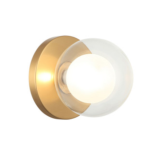 SOLARIS LED Wall Sconce/Ceiling Mount in Aged Gold Brass (423|WX33001AG)