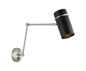 Cilindro One Light Wall Sconce in Brushed Nickel & Matte Black (423|S17721BNMB)
