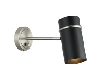 Cilindro One Light Wall Sconce in Brushed Nickel & Matte Black (423|S17711BNMB)