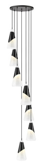 Aimie Seven Light Chandelier in Matte Black (224|828P7-7R-MB)