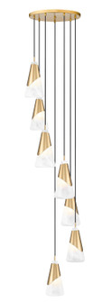 Aimie Seven Light Chandelier in Modern Gold (224|828P6-7R-MGLD)