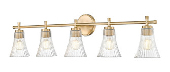 Belle Five Light Vanity in Modern Gold (224|7519-5V-MGLD)