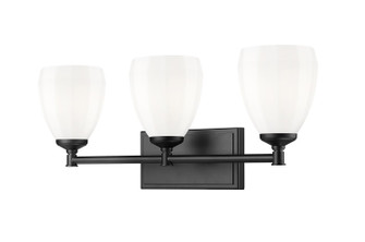 Oren Three Light Vanity in Matte Black (224|7004-3V-MB)