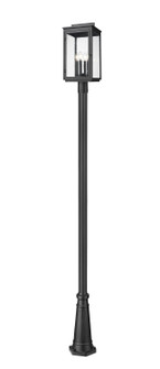 Hartwell Four Light Outdoor Post Mount in Sand Black (224|5019PHBR-5011P-BK)