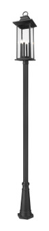 Tiberius Six Light Outdoor Post Mount in Black (224|5017PHXLR-519P-BK)