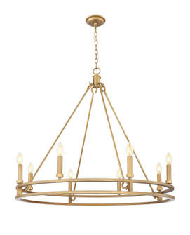 Dennison Eight Light Chandelier in Signature Brass (224|4005-8SBR)