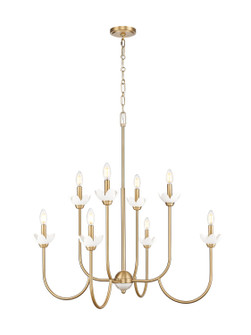 Allistair Eight Light Chandelier in Modern Gold (224|352-8MGLD)