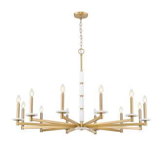 Kaden 12 Light Chandelier in Modern Gold (224|3045-12MGLD)
