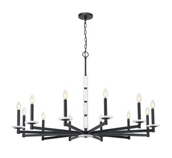 Kaden 12 Light Chandelier in Matte Black (224|3045-12MB)