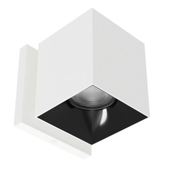 Zoron LED Wall Mount in White/Black (34|W4S-FCS-WTBK)