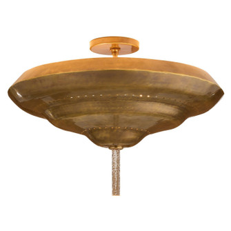 Istanbul Two Light Semi-Flush Mount in Antique Brass (314|DFI09)
